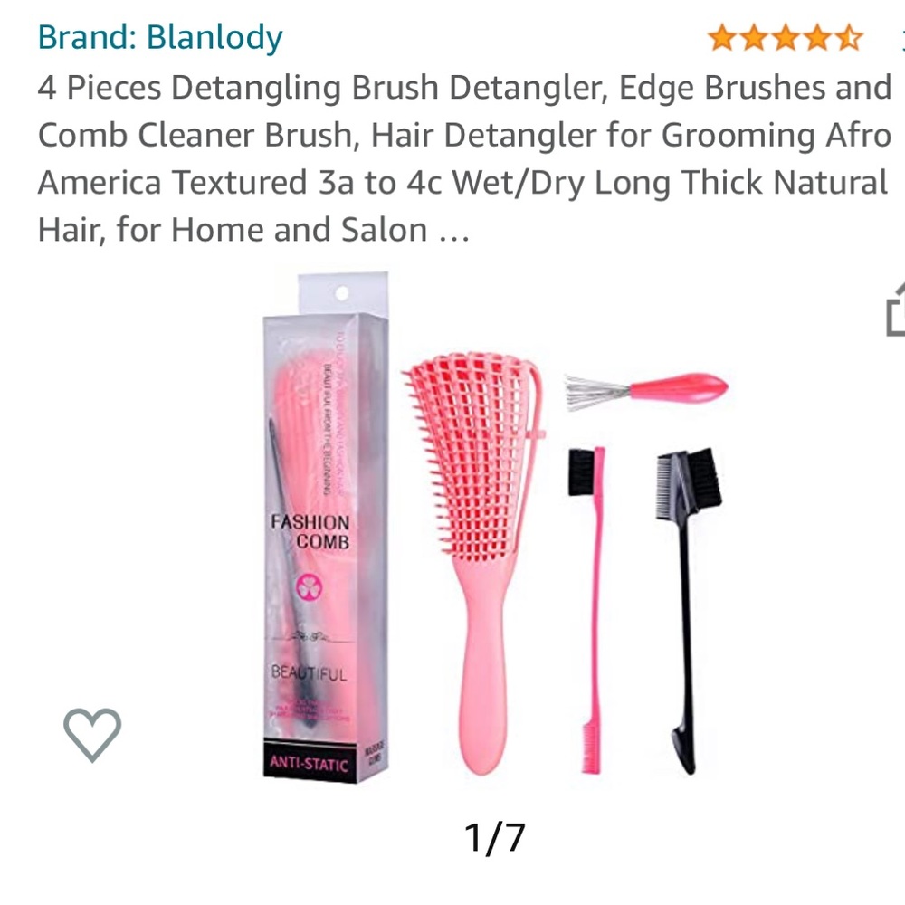 4 Piece Detangling Brush Set